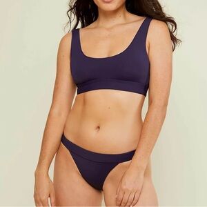 NWT Andie Swim Size L The Banded Cheeky Bikini Bottom Discontinued